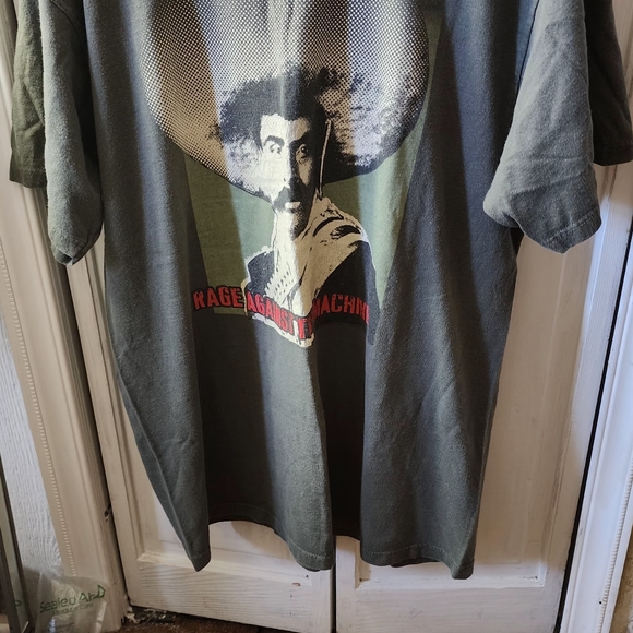 RAGE AGAINST THE MACHINE ZAPATA ONLY SHIRT XL GIANT USA MADE COTTON VINTAGE - Picture 2 of 16